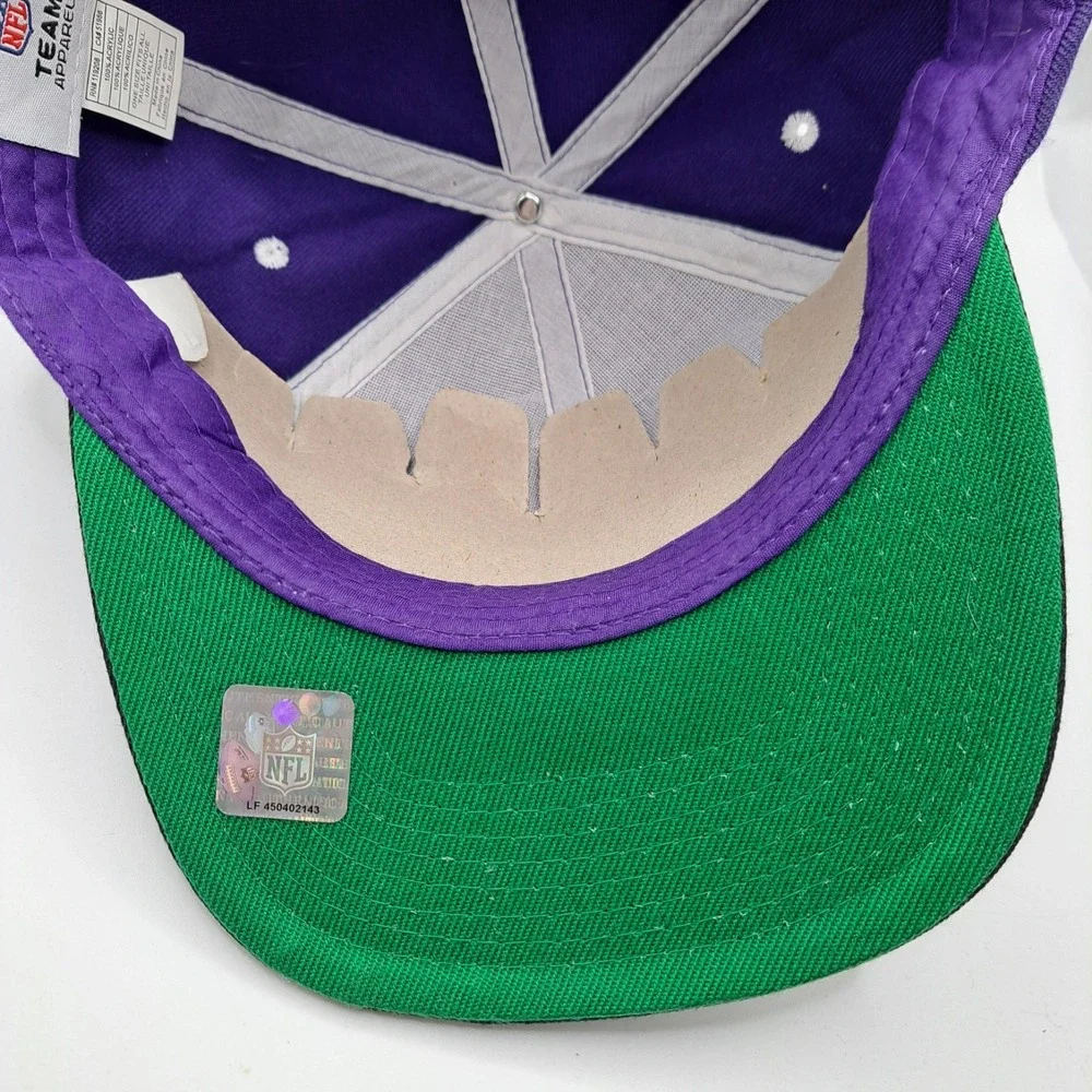 Team Apparel Baltimore Ravens Hat Cap Men Snapback Black Purple NFL Football New